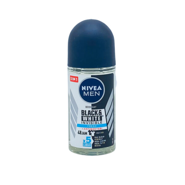 Nivea Men Black & White Invisible Fresh Roll On 50ml PID#00440