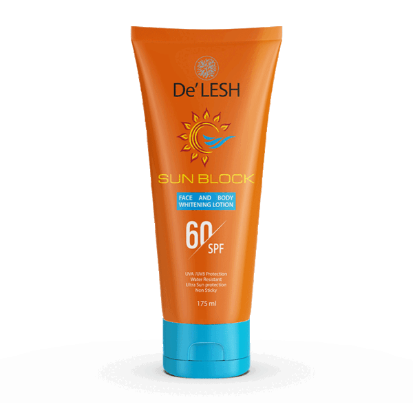 De'Lesh SPF 60 Sun Block Face & Body Whitening Lotion