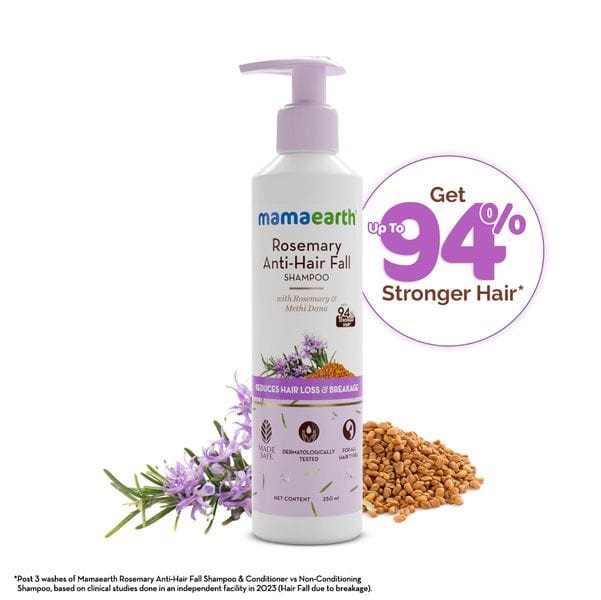 Mama Earth Rosemary Oil Anti-Hairfall Shampoo With Methi Dana Extracts