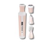 Kemei Women's Trimmer for Face, Nose, Eyebrow, Body 4 in 1 Shaver Suite KM-3024 - Image 4