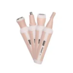 Kemei Women's Trimmer for Face, Nose, Eyebrow, Body 4 in 1 Shaver Suite KM-3024 - Image 2