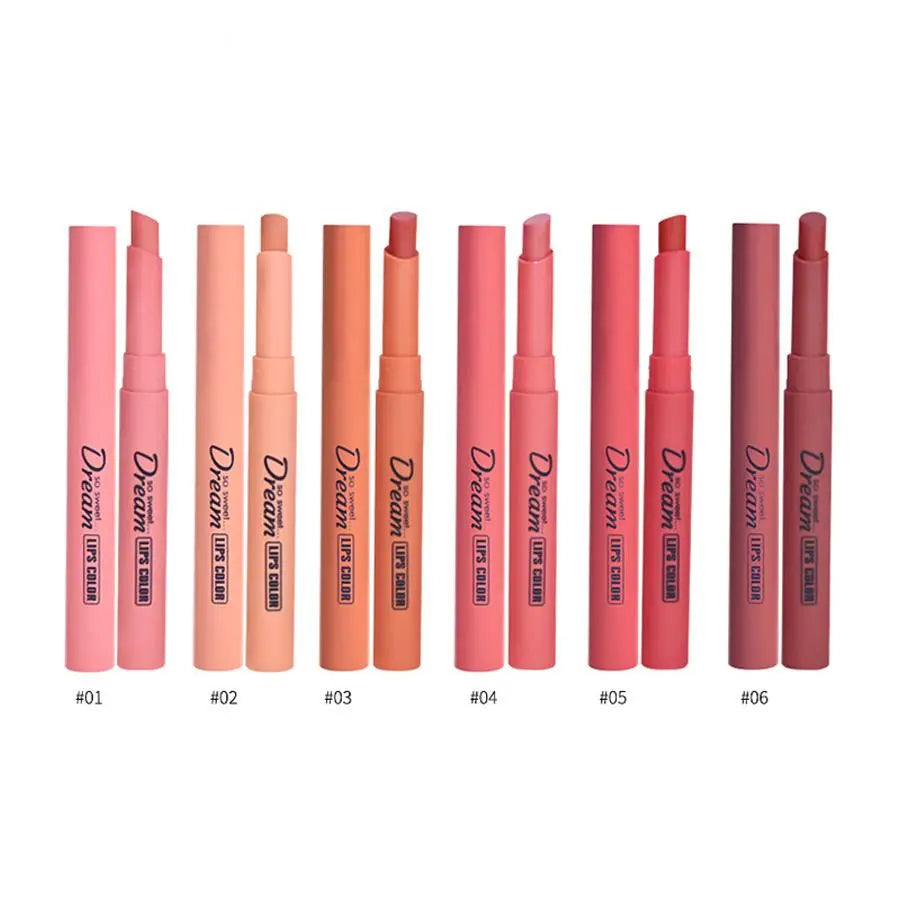 Heng Fang Silky Touch Refreshing Matte Dream Lips - Pack Of 6