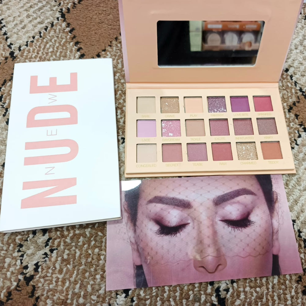Huda Beauty Nude Eyeshadow Palette - 18 Colors