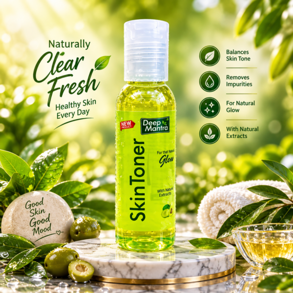 Deep Mantra Skin Toner with Natural Extracts – Refreshing & Glow Care
