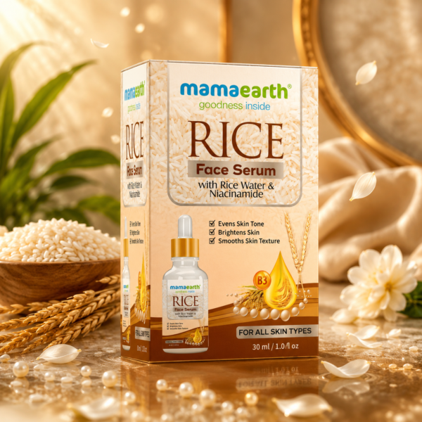 Mamaearth Rice Face Serum with Rice Water & Niacinamide – 30ml