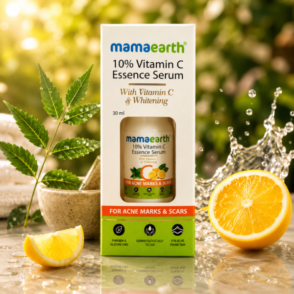 Mamaearth 10% Vitamin C Essence Serum for Acne Marks & Scars