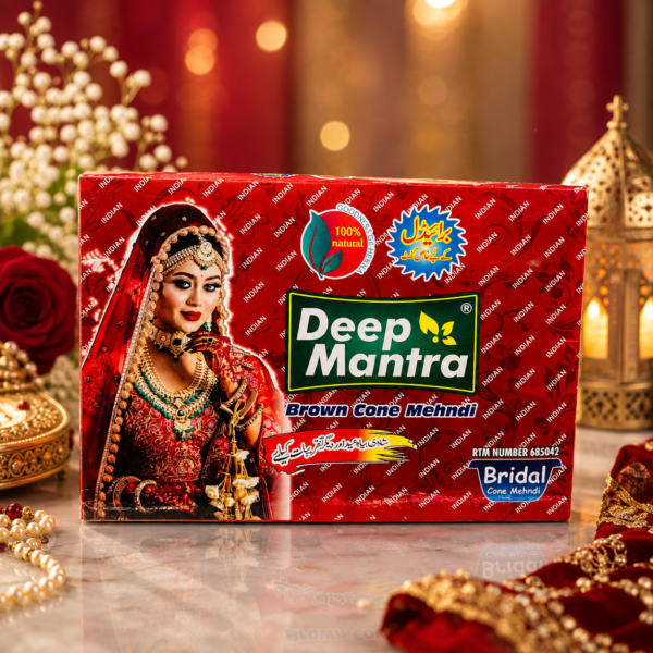 Deep Mantra Bridal Brown Mehndi Cone 2 Peice