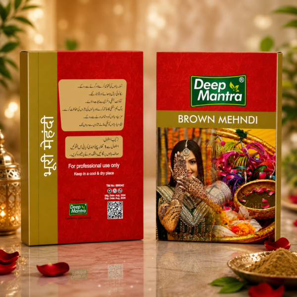 Deep Mantra Brown Mehndi (Henna) – Natural-Looking Brown Hair & Hand Mehndi