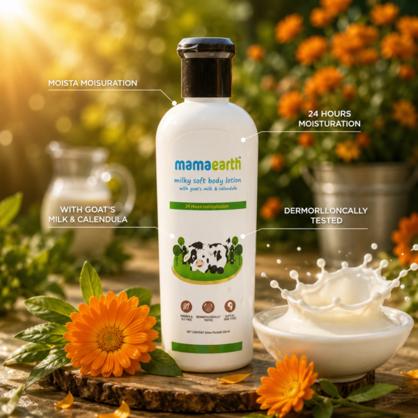 Mamaearth Milky Soft Body Lotion with Goat’s Milk & Calendula