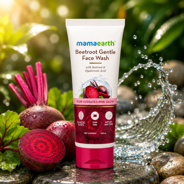 Mamaearth Beetroot Gentle Face Wash with Hyaluronic Acid