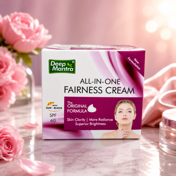 Deep Mantra All-in-One Fairness Cream SPF 60 – Skin Brightening & Radiance Cream