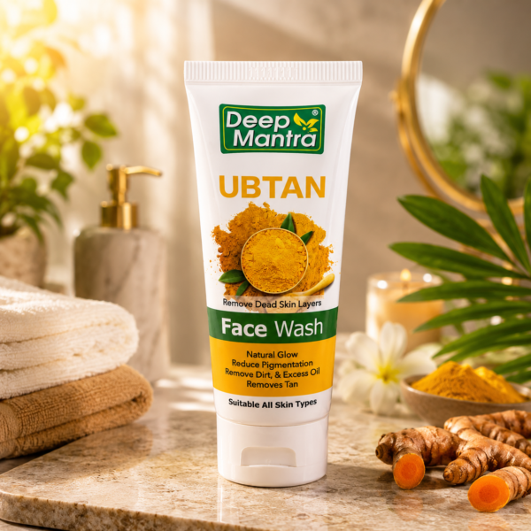 Deep Mantra Ubtan Face Wash – Natural Glow, Tan Removal, Dead Skin & Excess Oil Cleansing Face Wash for All Skin Types