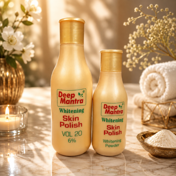 Deep Mantra Whitening Skin Polish – 6% Volume 20 Skin Polishing & Whitening Powder for a Smooth, Radiant Look