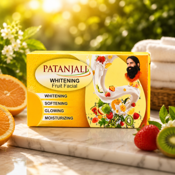 Patanjali Whitening Fruit Facial Kit – Fruit Facial for Soft, Glowing & Moisturized Skin