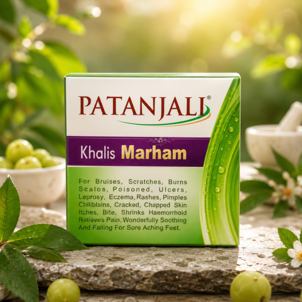 Patanjali Khalis Marham – Herbal Skin Care Ointment for Minor Skin Irritations, Dryness & Soothing Relief
