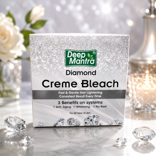 Deep Mantra Diamond Creme Bleach – Facial Hair Lightening Cream