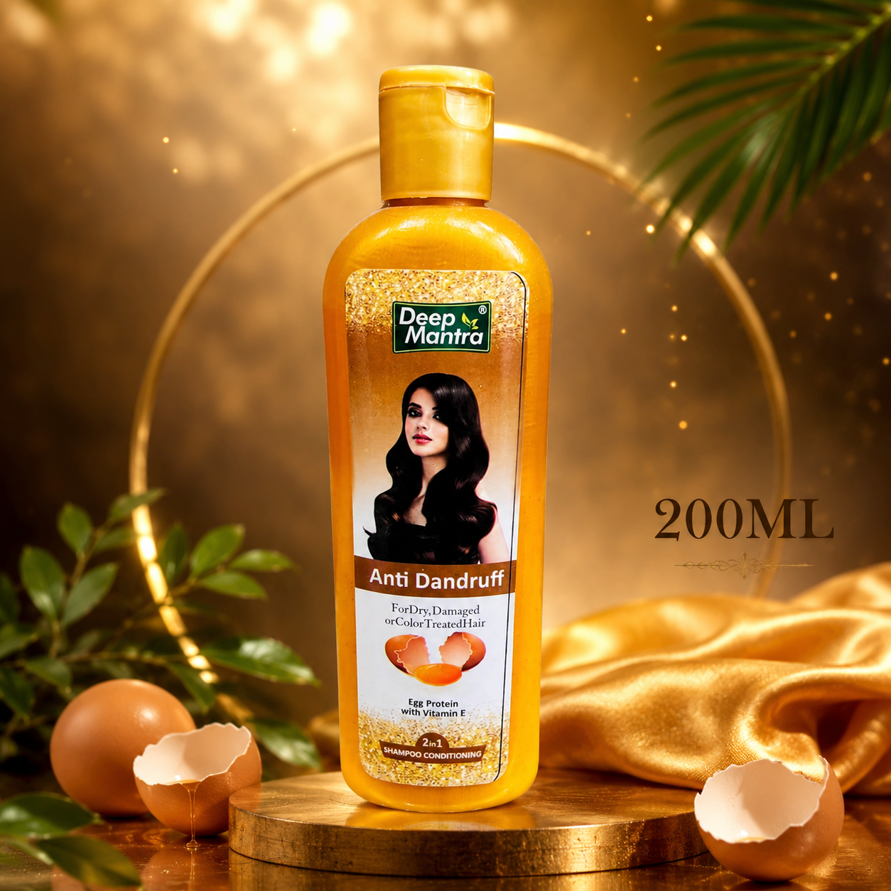 e8a51b61-d9d2-4dfa-84d3-6da1358c6449 Deep Mantra Anti-Dandruff Shampoo 200ml - Image 1