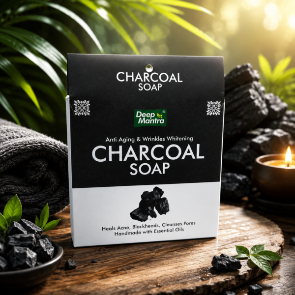 Deep Mantra Charcoal Soap – Acne & Blackhead Care