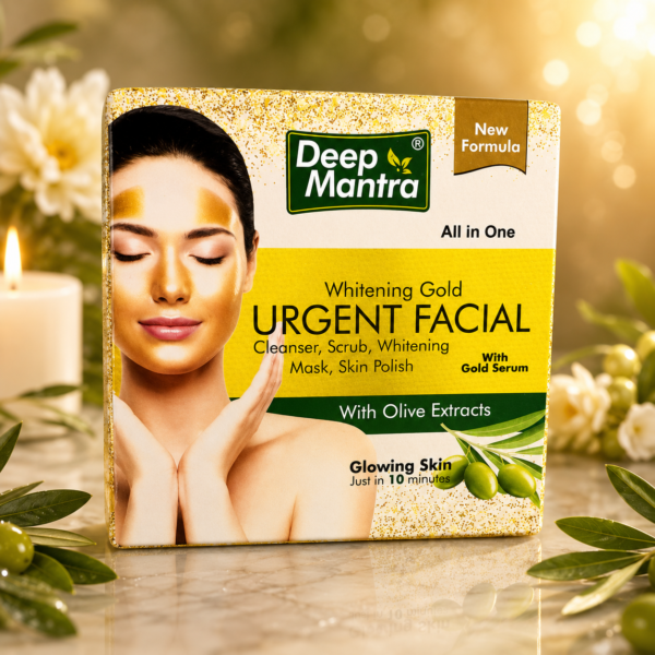 Deep Mantra Whitening Gold Urgent Facial – All-in-One Facial Jar