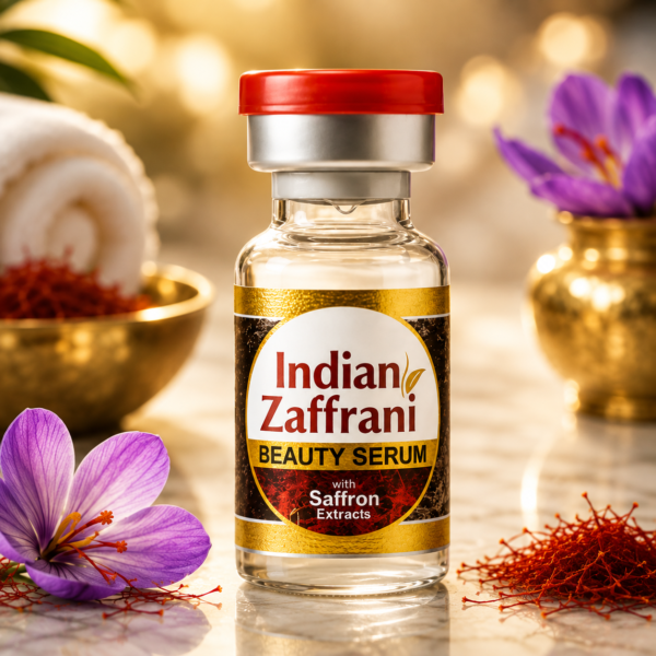 Indian Zaffrani Saffron Beauty Serum with Saffron Extracts – Hydrating Facial Serum for Smooth, Radiant & Healthy-Looking Skin